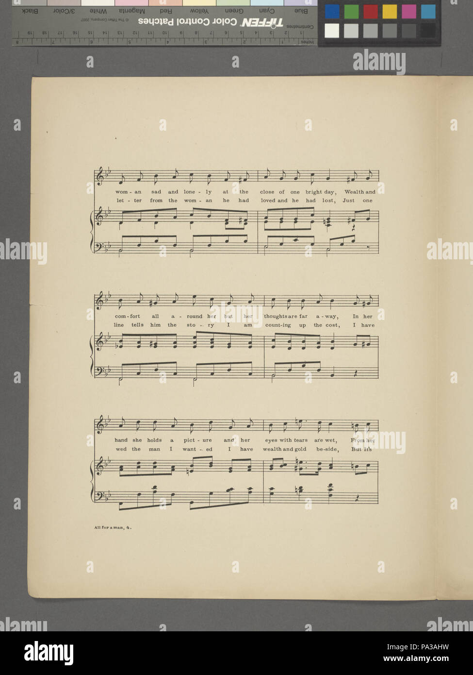 116 All for a man who's God was gold (NYPL Hades-609464-1821247) Stock Photo