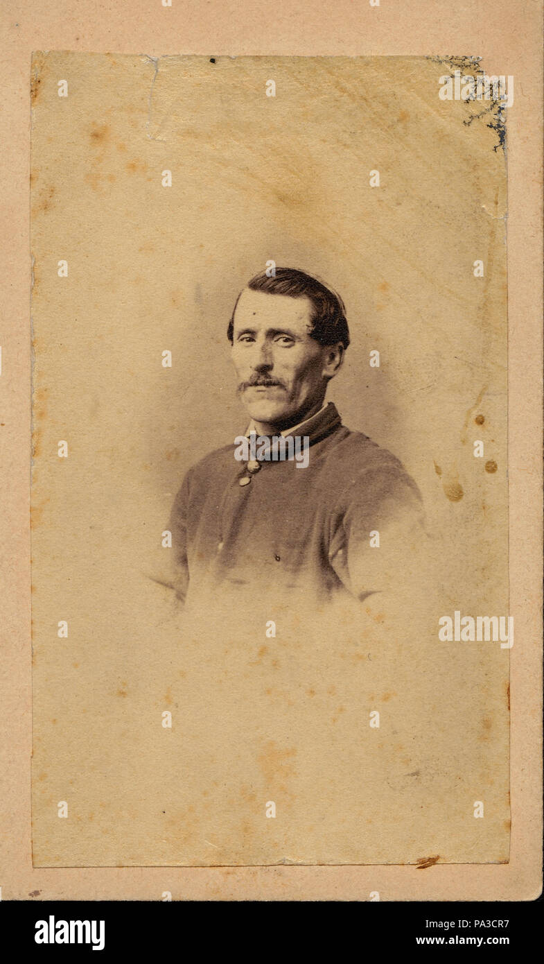 617 Emanuel Hunziker, Private, Company K, 2nd Missouri Volunteer Regiment (Union) Stock Photo
