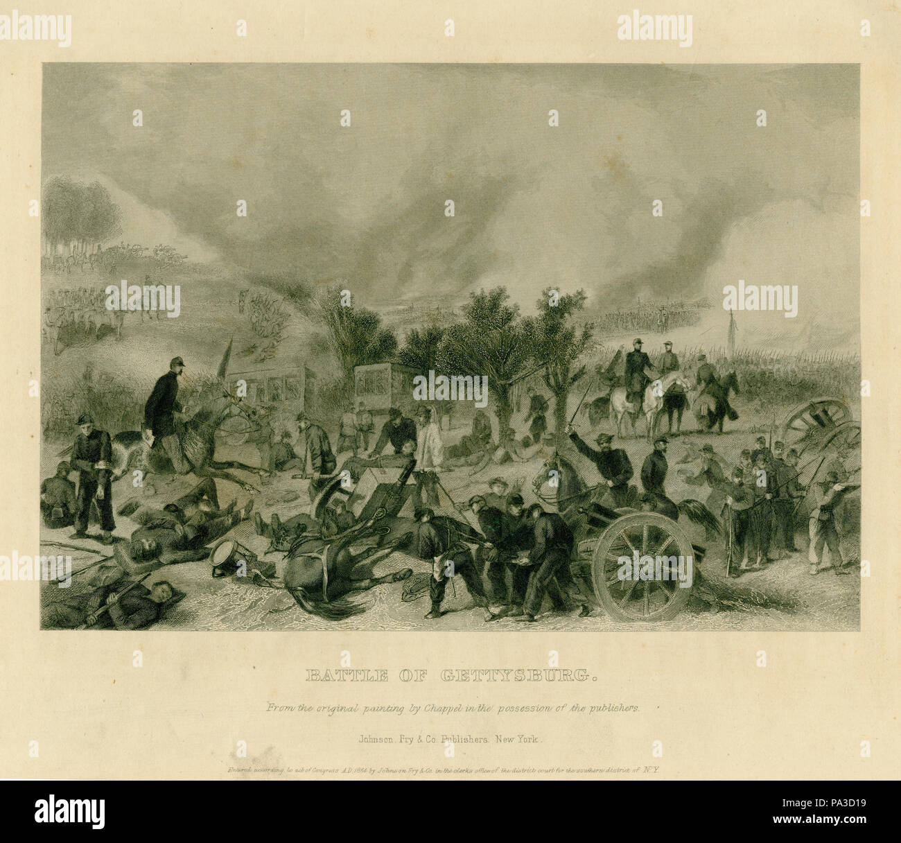 1 &quot;Battle of Gettysburg.&quot; Stock Photo