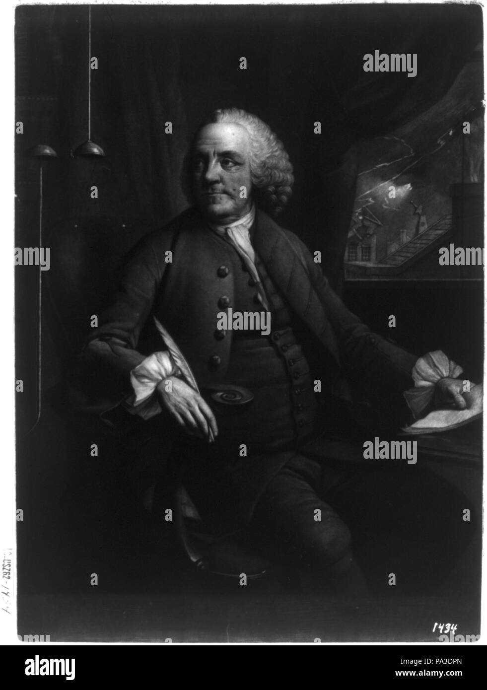 171 B. Franklin of Philadelphia L.L.D. F.R.S LCCN2003674083 Stock Photo