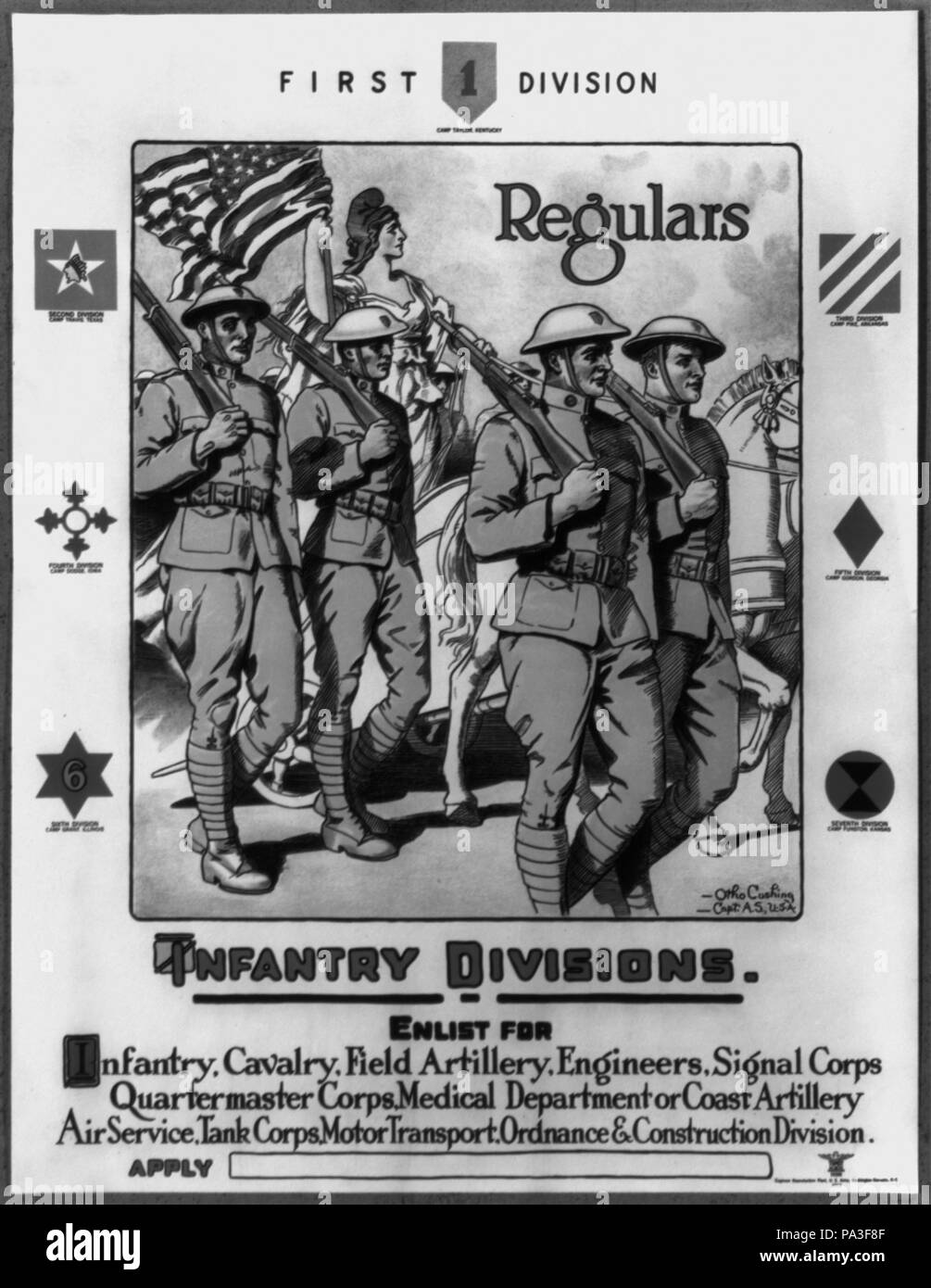 651 First division, regulars Infantry divisions Enlist for infantry