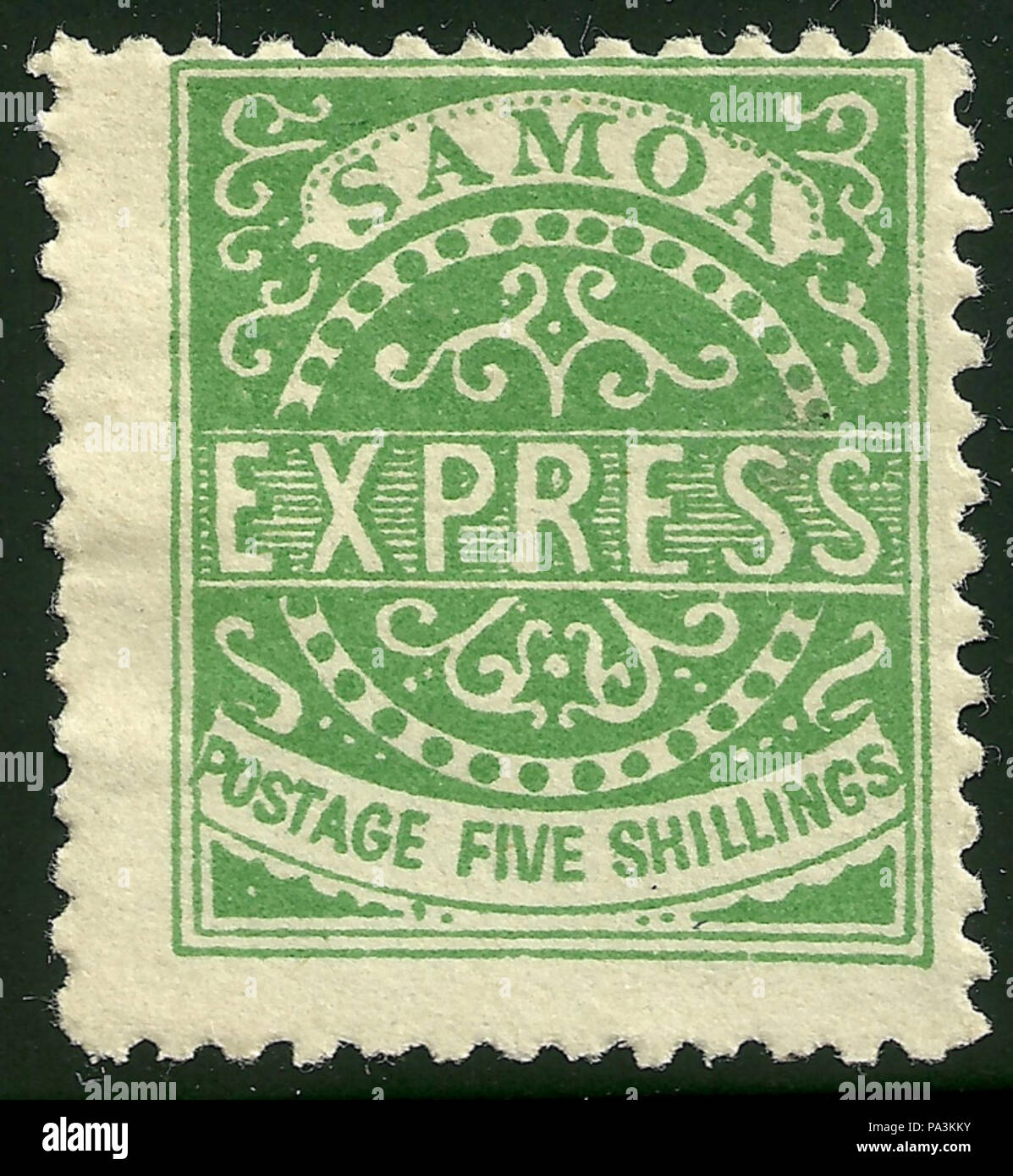 . English A believed 5 shilling Samoa Express stamp. circa 1900