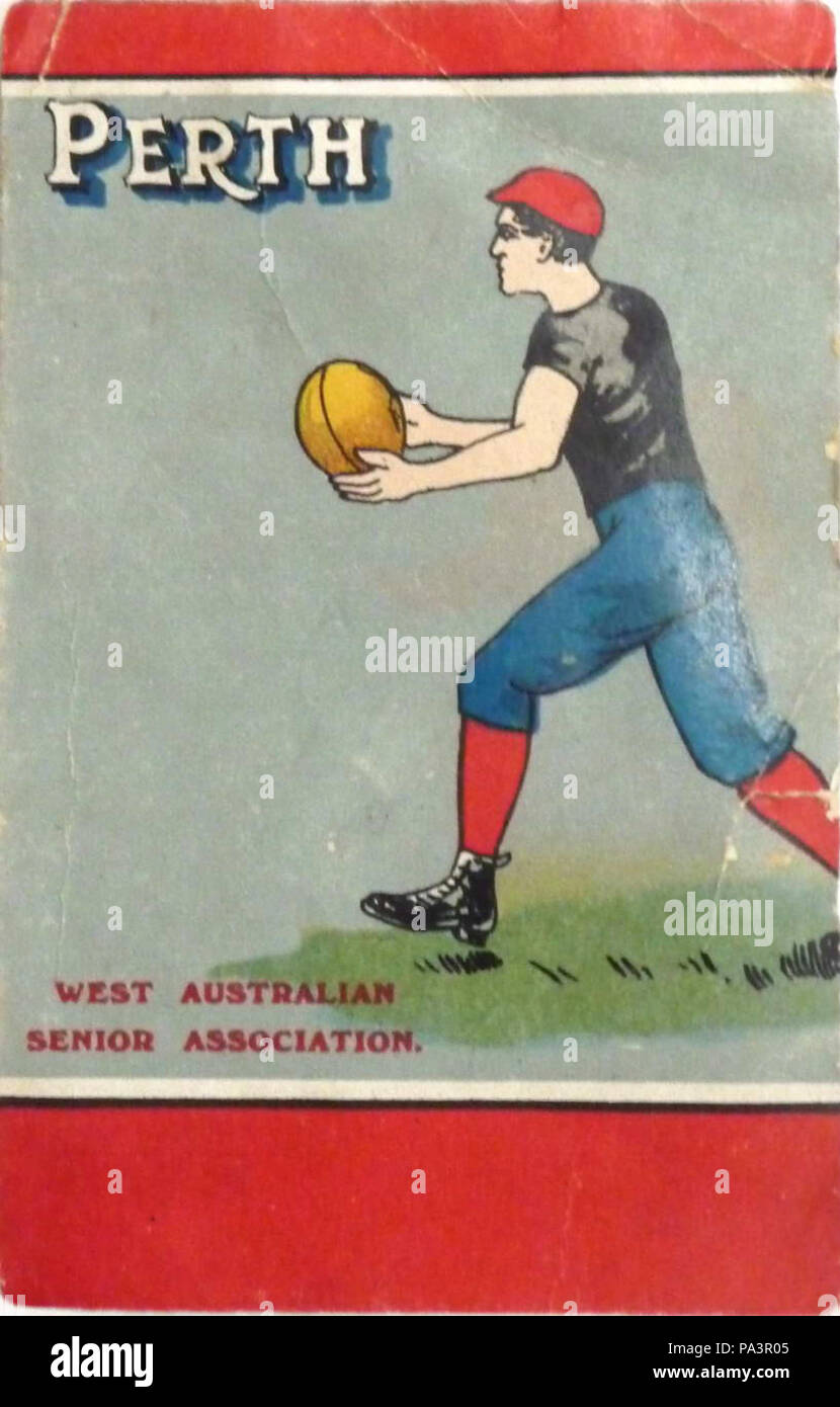 27 1906 Valentines West Australian Senior Association Perth Stock Photo