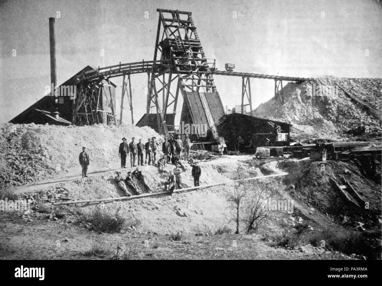 717 Good Hope Mine, between Perris and Lake Elsinore, Riverside County, California Stock Photo