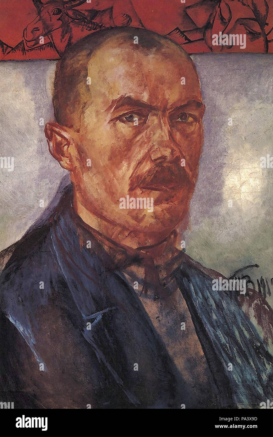 PetrovVodkin Kuzma Self Portrait 5 Stock Photo Alamy
