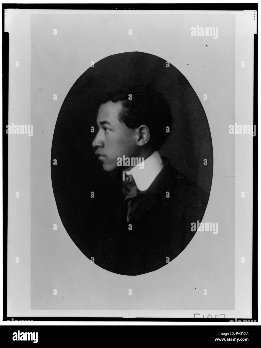 104 African American man, head-and-shoulders portrait, left profile LCCN99472194 Stock Photo