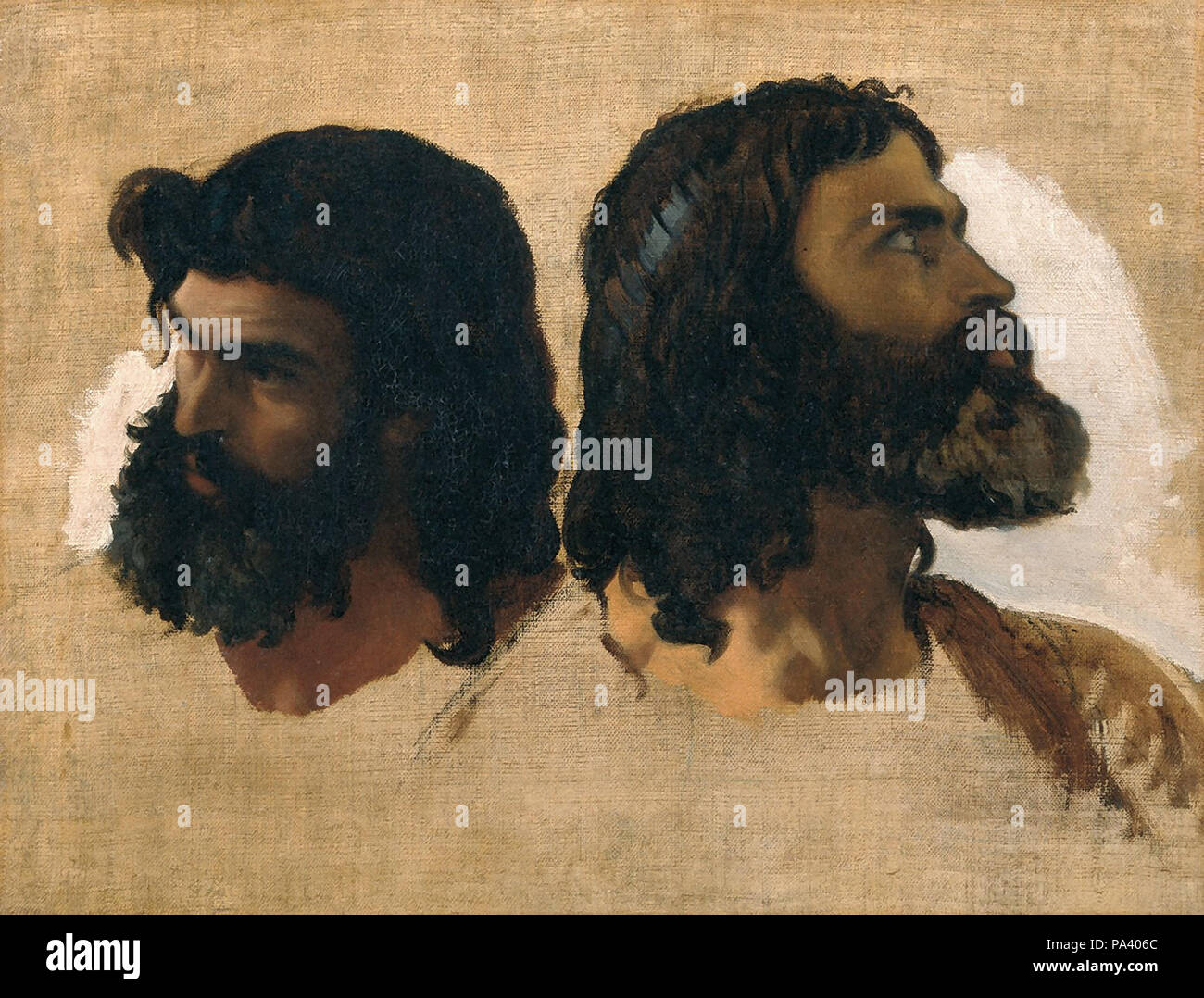 Pils Isidore Two Studies of a Man Stock Photo Alamy