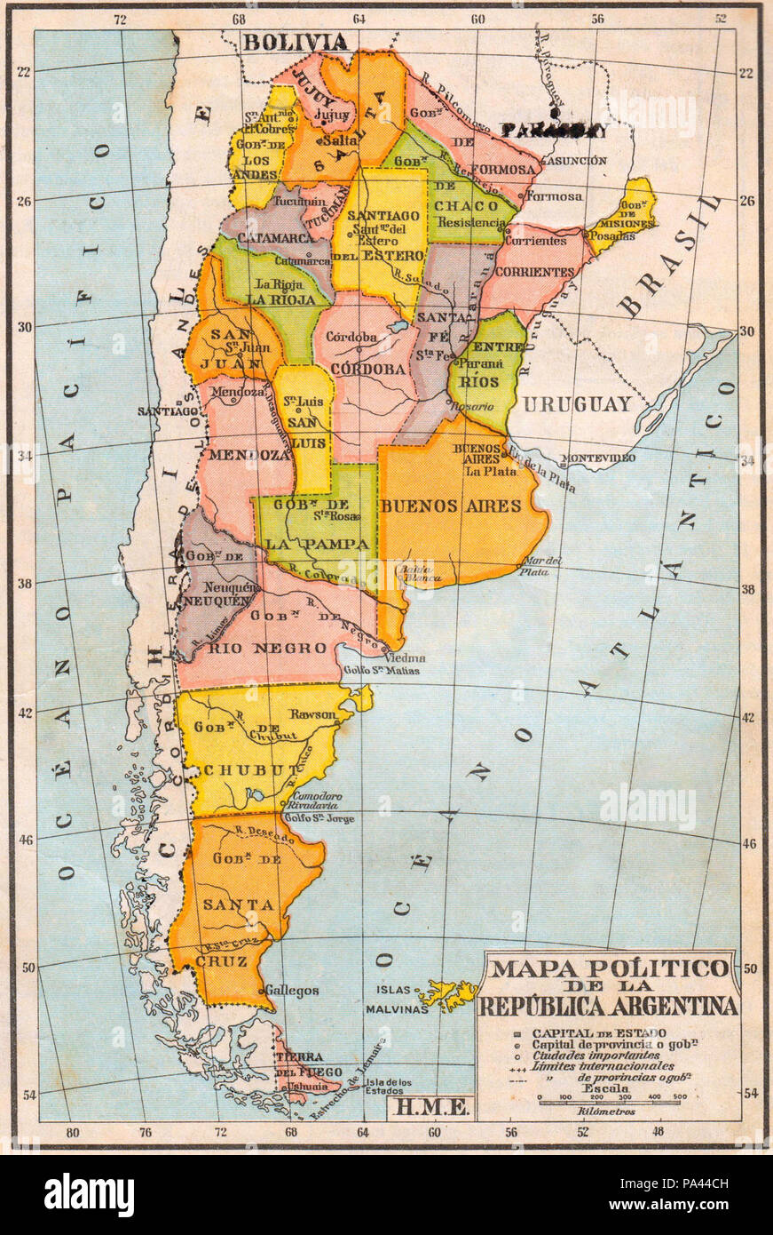 Mapa Geografico De Argentina 595x985