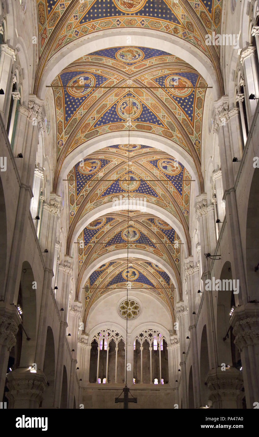 the cathedral of san martino in lucca in tuscany italy Stock Photo