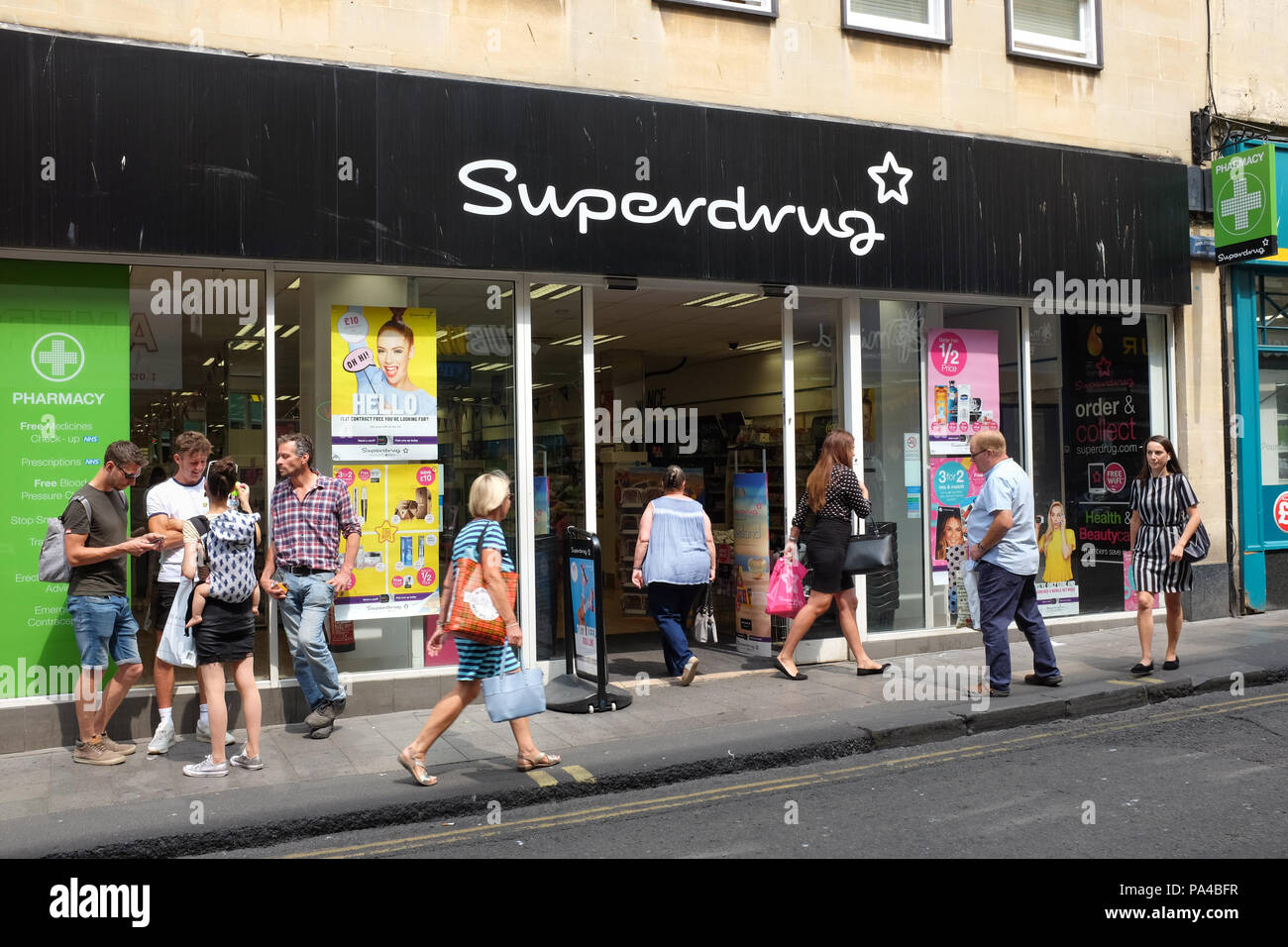 A Superdrug shop in Bath, England. Stock Photo