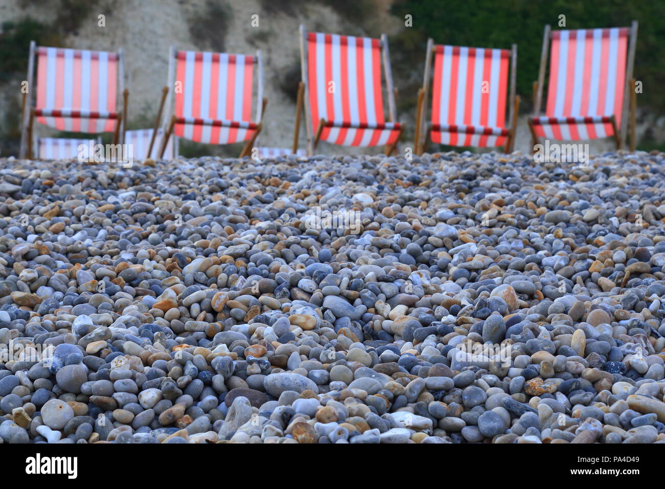 British deck chairs beach hi-res stock photography and images - Alamy