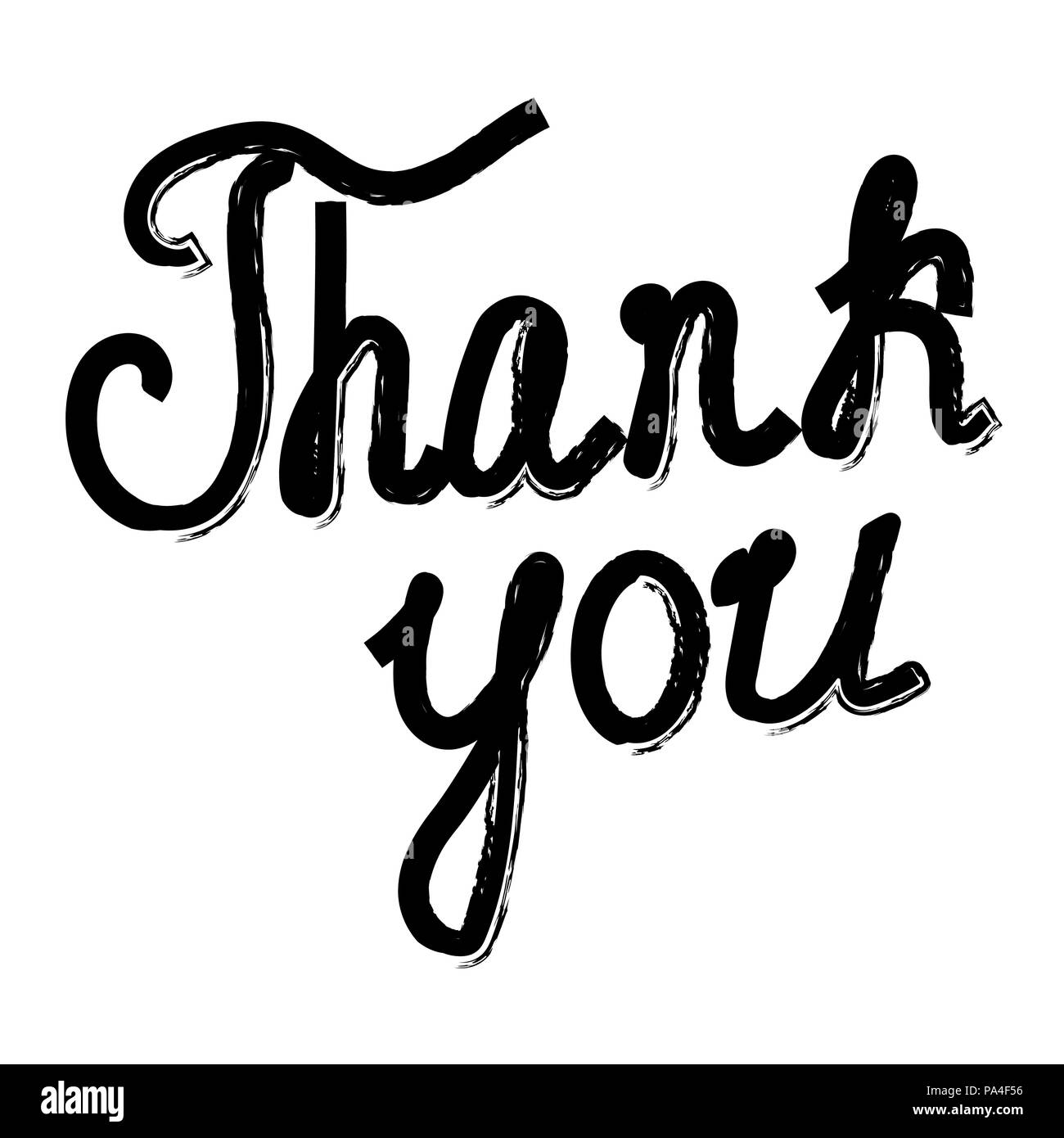 Thank you card Black and White Stock Photos & Images - Alamy