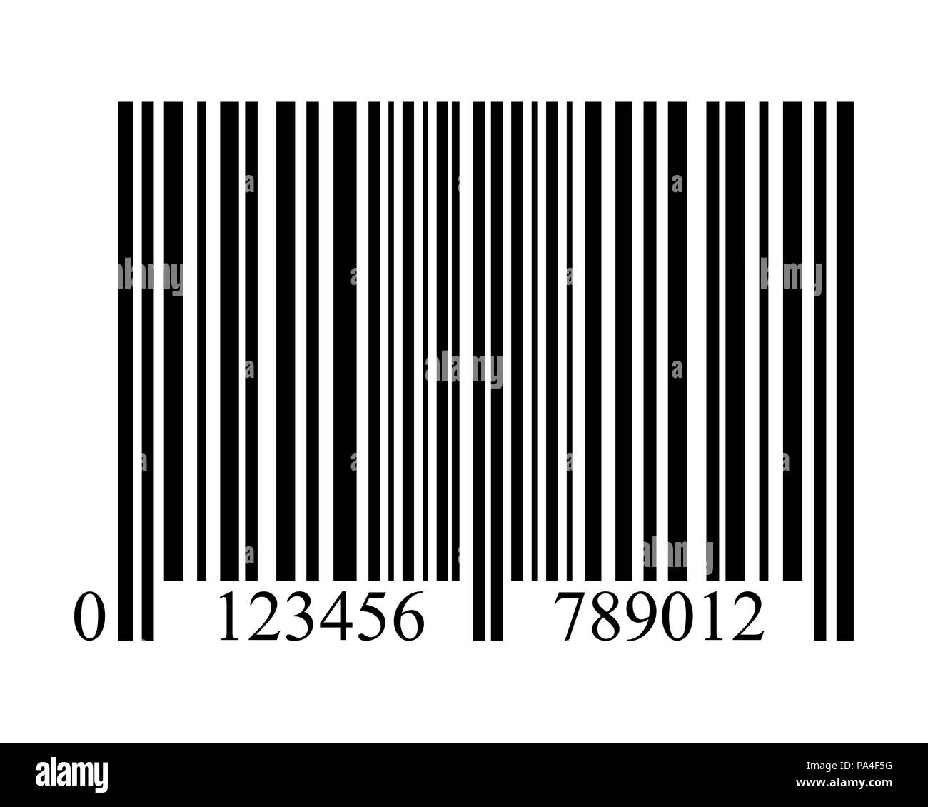 bar code on a white background isolated Stock Vector
