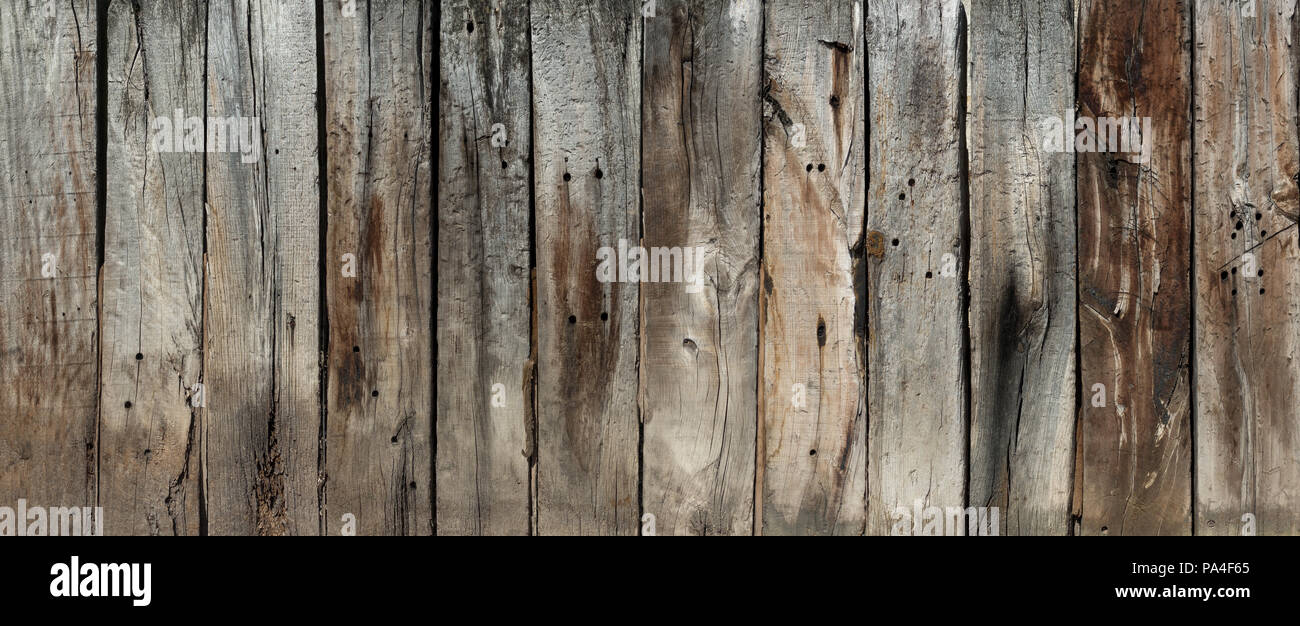 Wooden wall from old planks Stock Photo