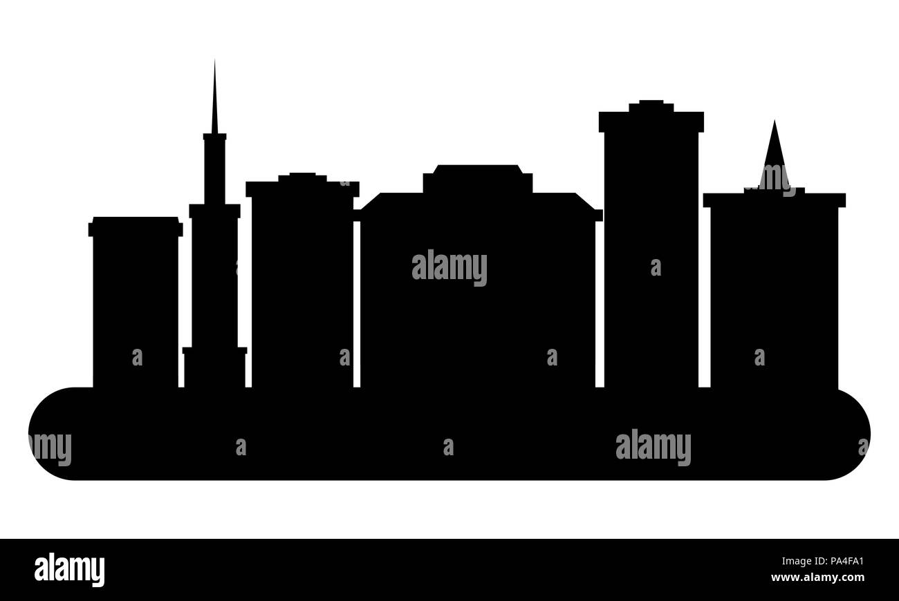 silhouettes cityscape vector Stock Vector