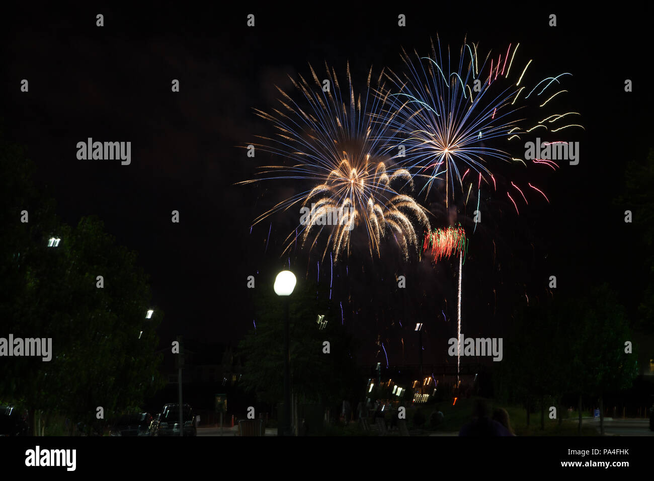 Fireworks, Stapleton 2017 Stock Photo