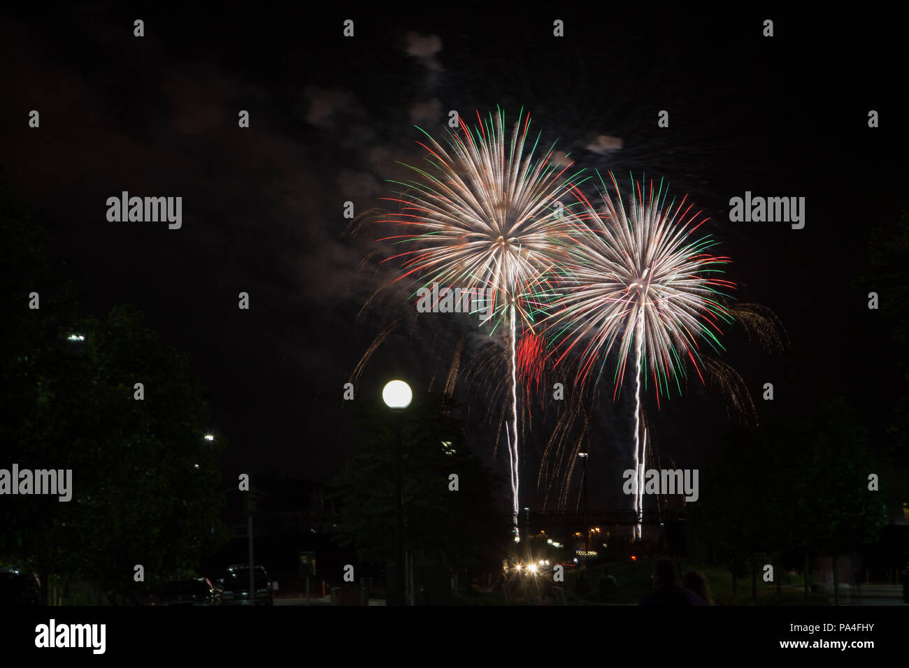Fireworks, Stapleton 2017 Stock Photo