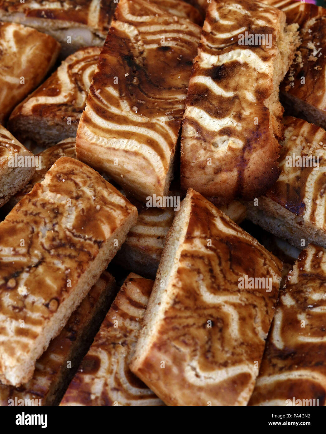 Chocolate marble croquet pastries Stock Photo Alamy