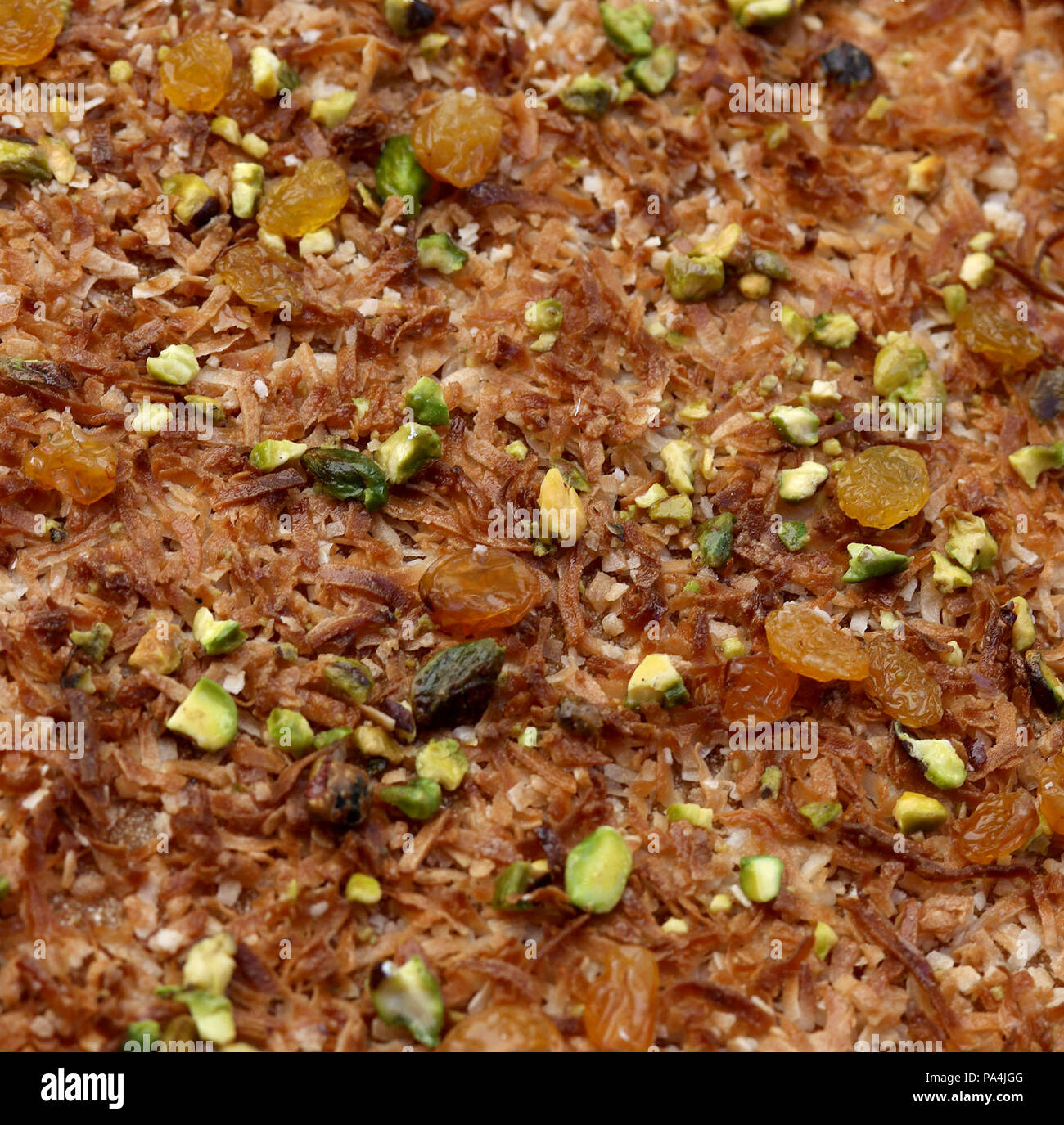 Arabic desserts with nuts and raisins Stock Photo Alamy