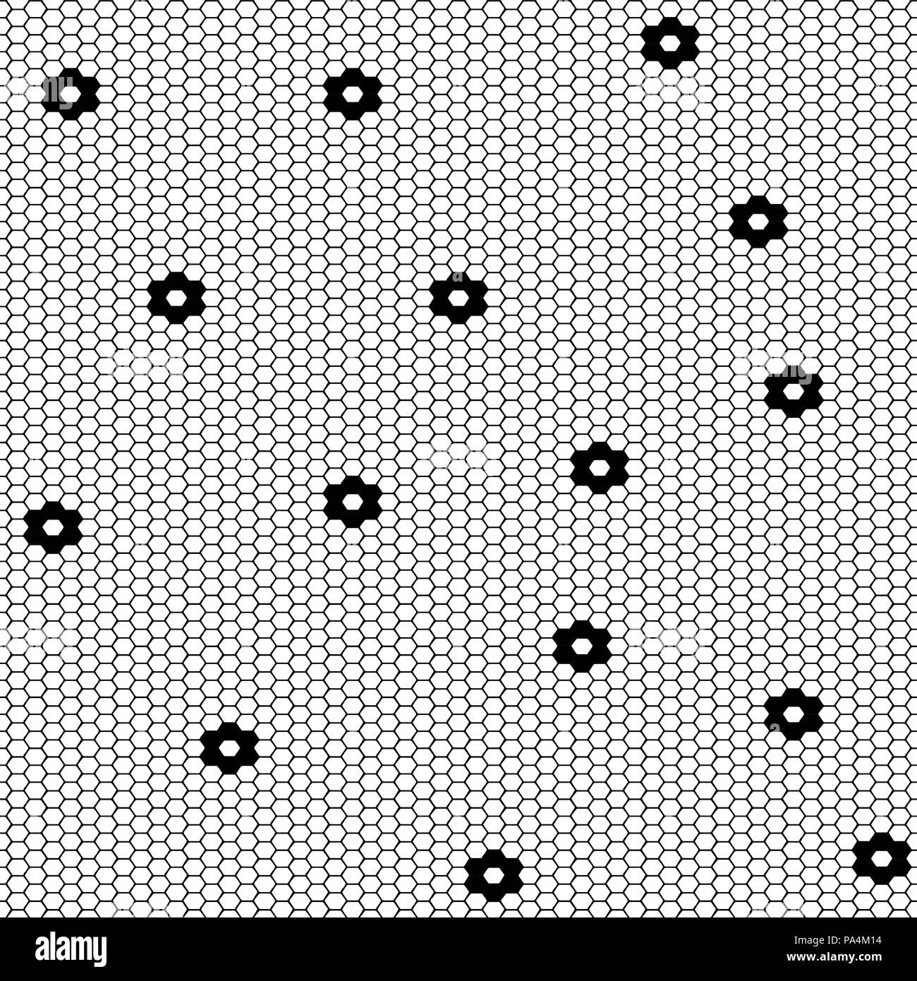 Vector Fishnet pattern in ornamental style. Set vector seamless