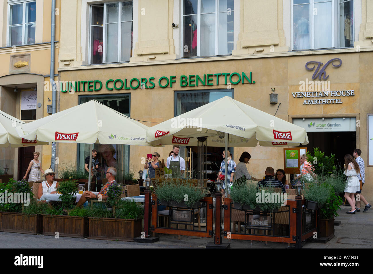 United Colors of Benetton clothing store,Krakow, Poland, Europe Stock Photo  - Alamy