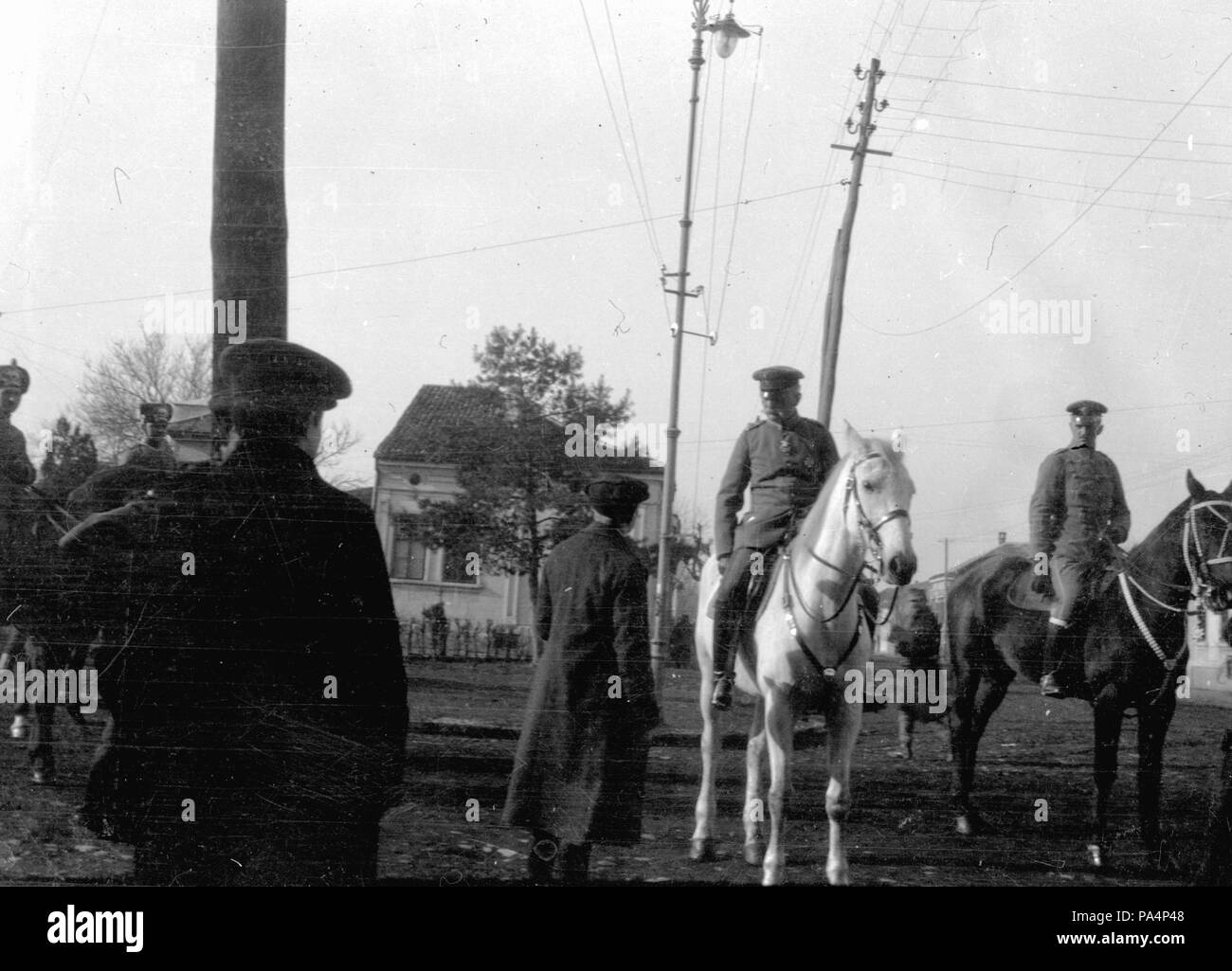 167 August von Mackensen német tábornok (a fehér lovon). Fortepan 59091 Stock Photo