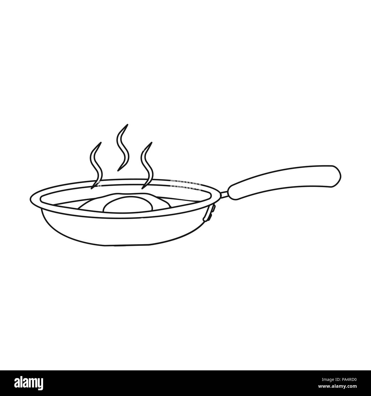 Griddle pan fried Stock Vector Images Alamy