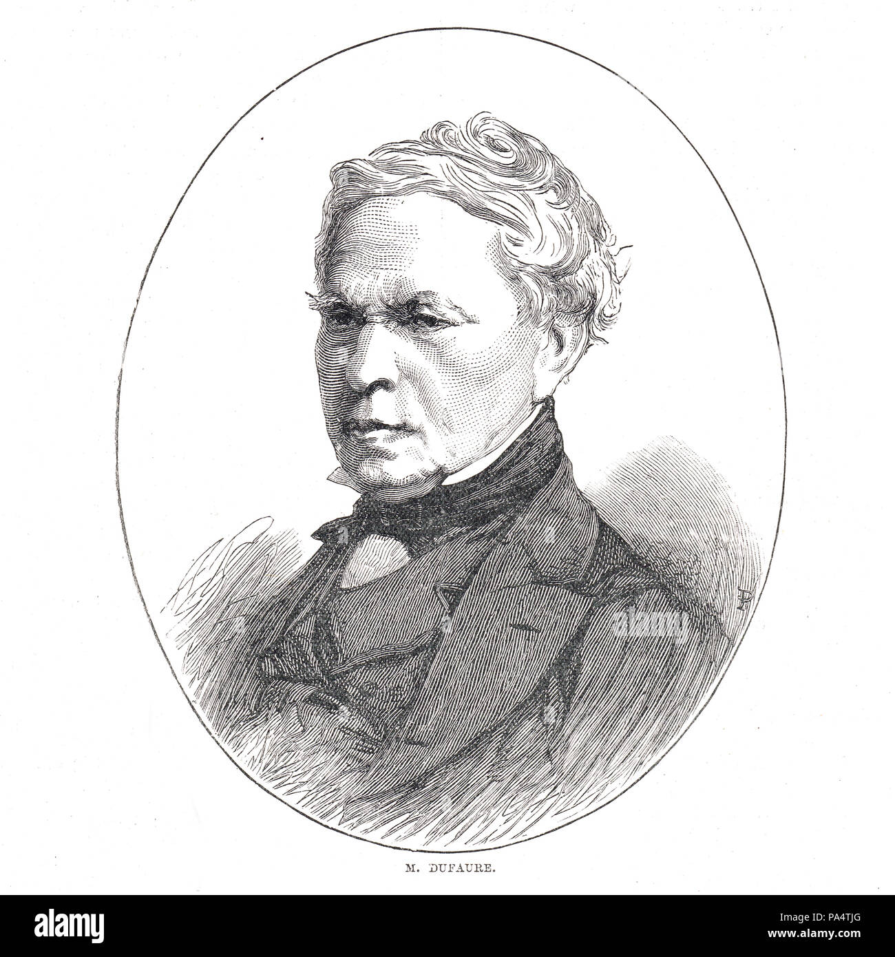 Jules Armand Dufaure, French statesman Stock Photo