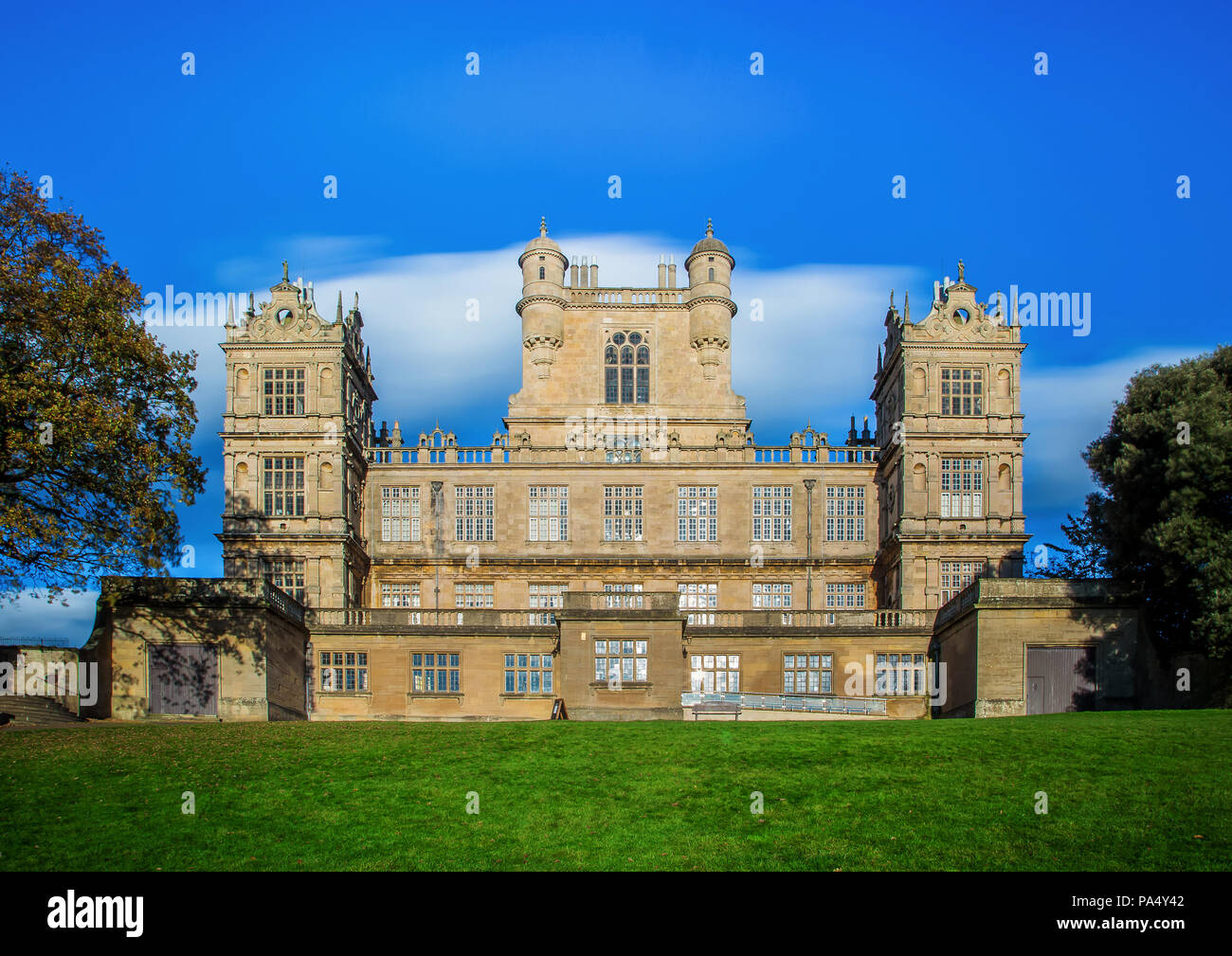 Wollaton Hall, Nottingham. Now a prominent Grade One listed building, the stunning Hall houses the city's Natural History Museum Stock Photo