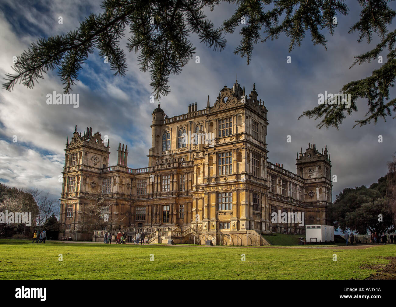 Wollaton Hall, Nottingham.Now a prominent Grade One listed building, the stunning Hall houses the Nottingham Natural History Museum Stock Photo