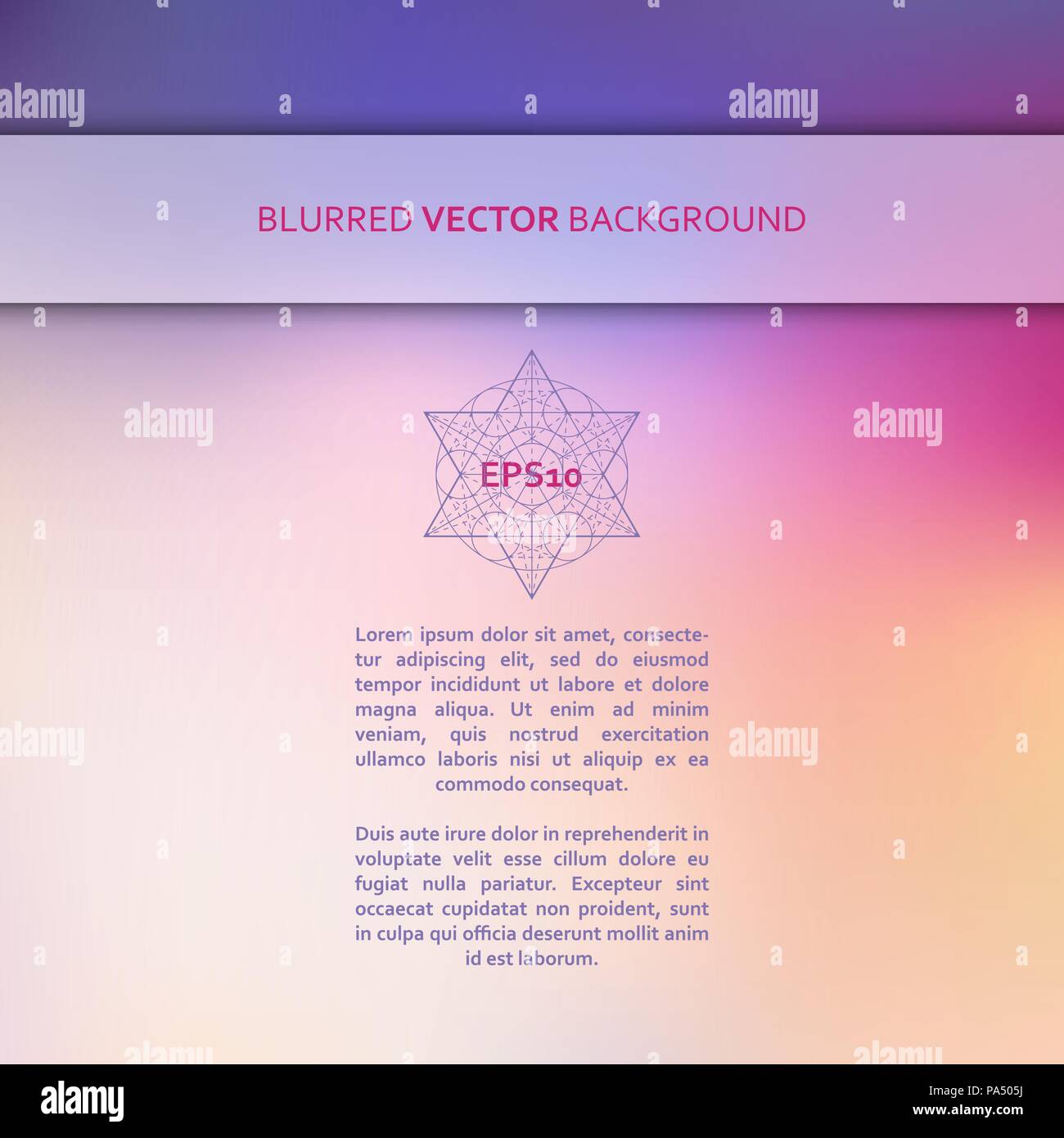 Vector square blurred background Stock Vector