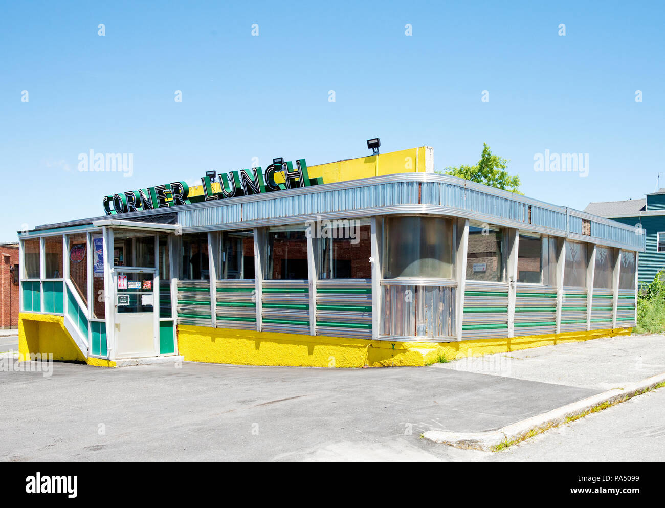 Corner Lunch Diner Stock Photo Alamy