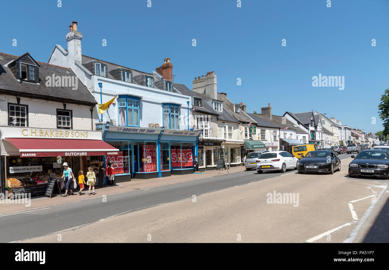 High Street Honiton, Devon, England, UK Stock Photo Alamy