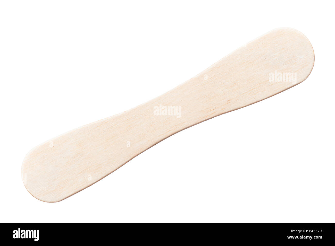 wooden stick from ice cream, clipping path, isolated on white background Stock Photo