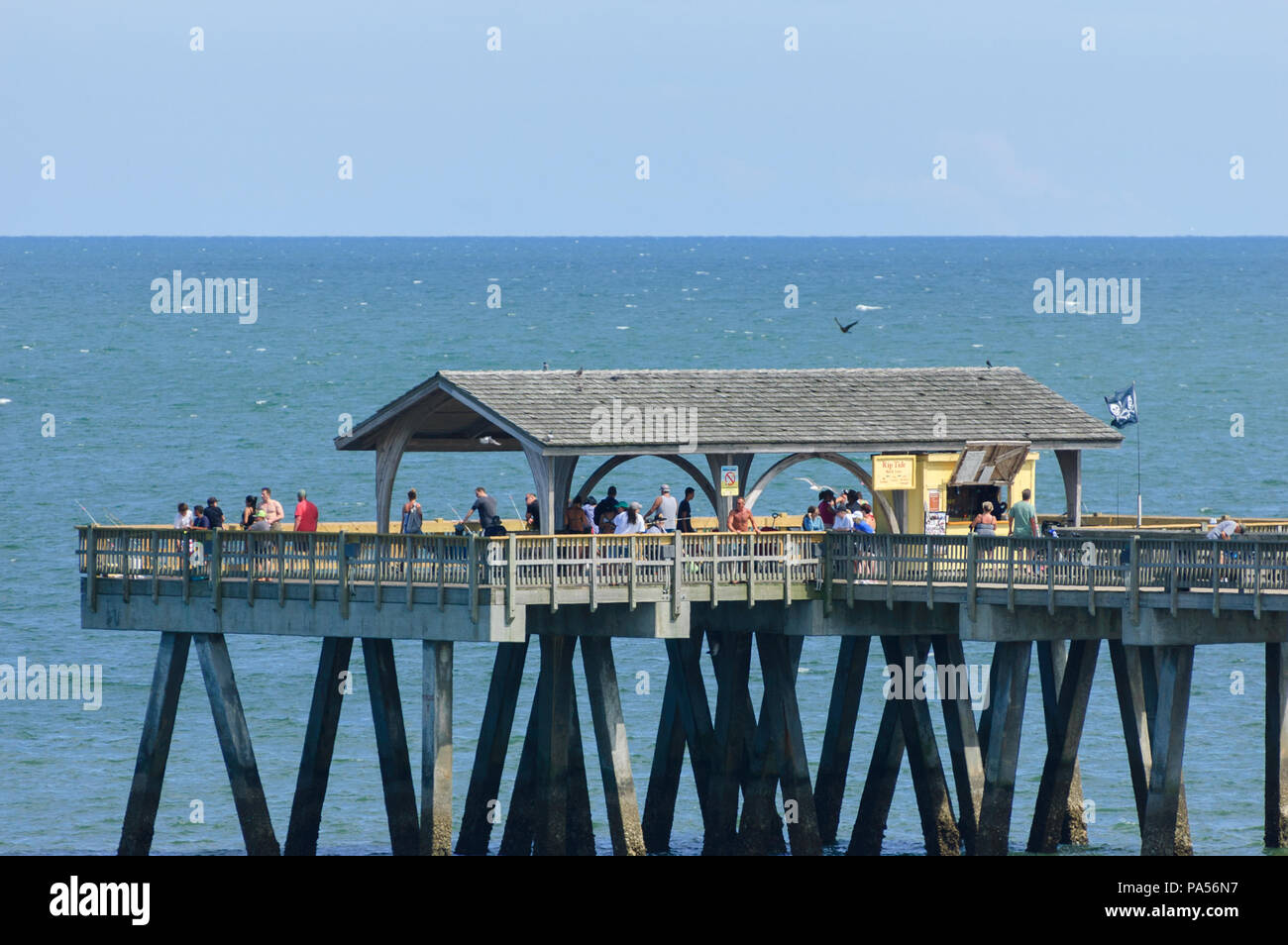 Tybee Island Pier Stock Photo Alamy