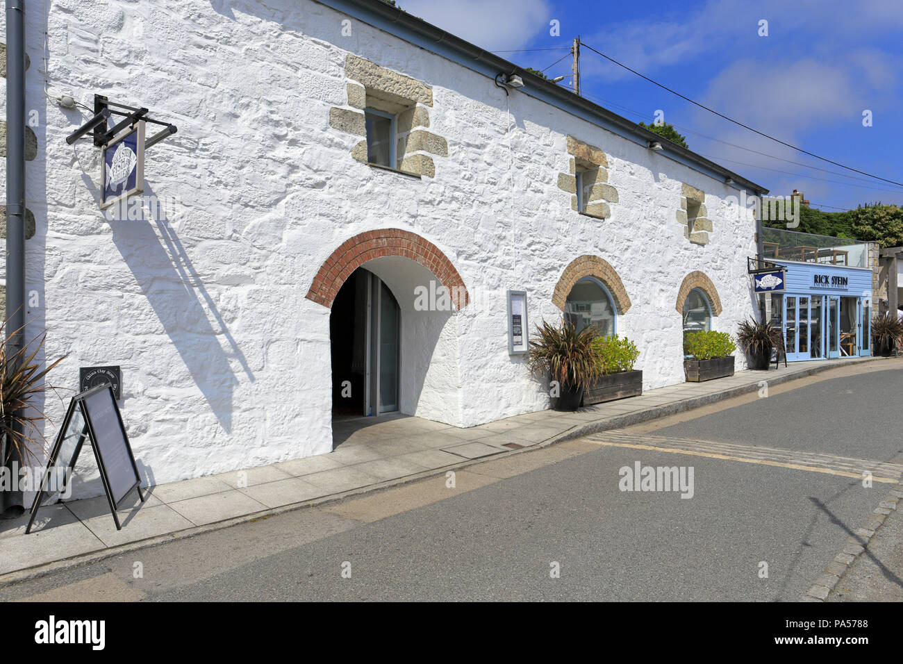 Rick Stein's Fish and Shellfish restaurant in Porthleven, Cornwall