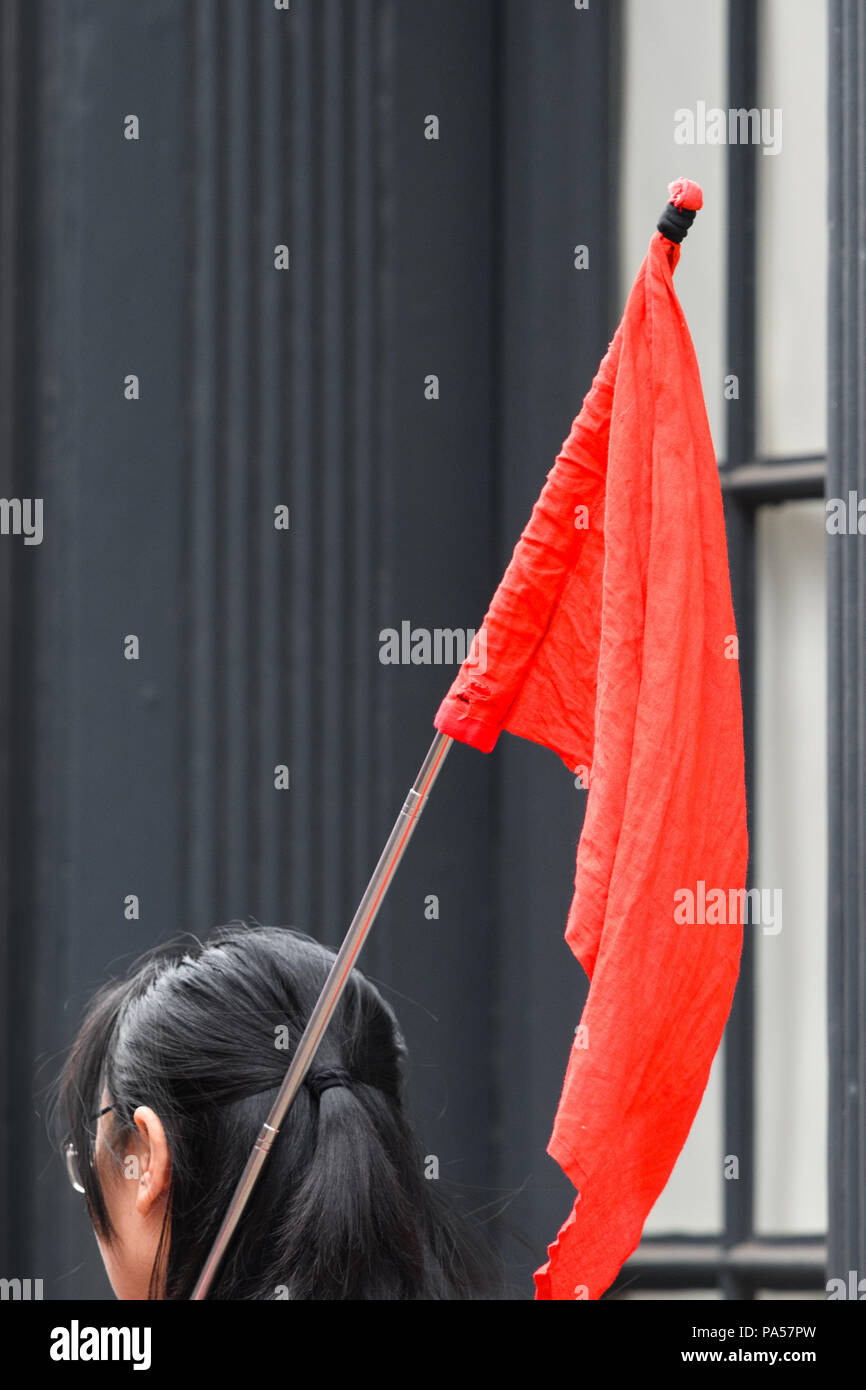 Tour guide flag tourists hires stock photography and images Alamy