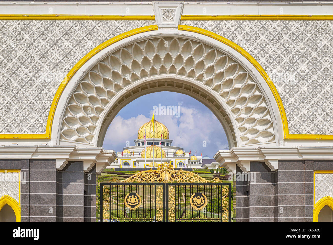 Royal Seal On The Gate Of The New Istana Negara Which Is The Royal Residence Of Supreme Ruler Of Malaysia In Kuala Lumpur Malaysia Stock Photo Alamy