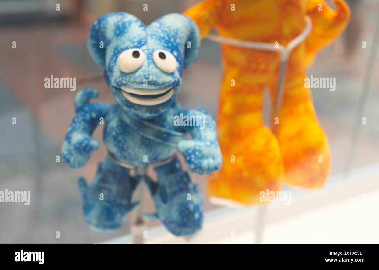 July 7 18 Moscow Russia Official Mascot Fifa World Cup 02 In South Korea And Japan Blue Futuristic Computer Generated Creatures Nik Stock Photo Alamy