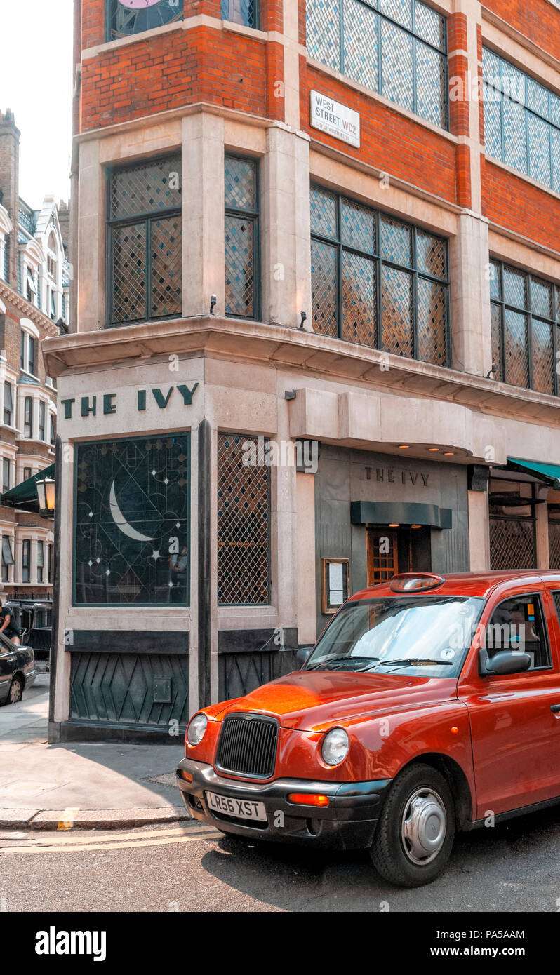 The Ivy Restaurant West Street London Britain First Opened By Abel Giandellini In 1917 As A Cafe Is Now A Very Popular Venue For Celebrities To D Stock Photo Alamy