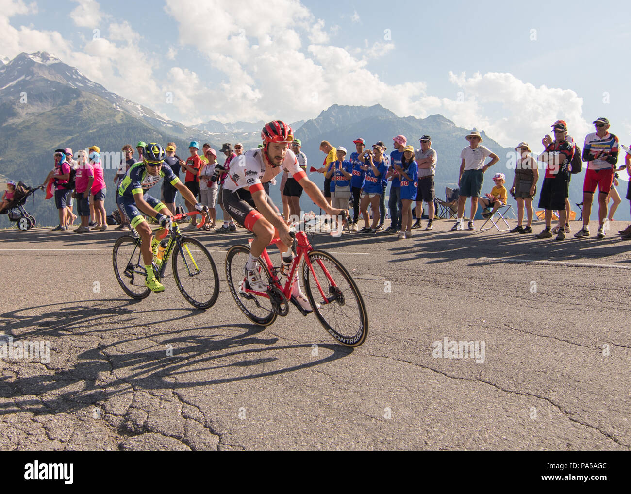 Tour de France 2018 cycling stage 11 La Rosiere Rhone Alpes Savoie France Stock Photo
