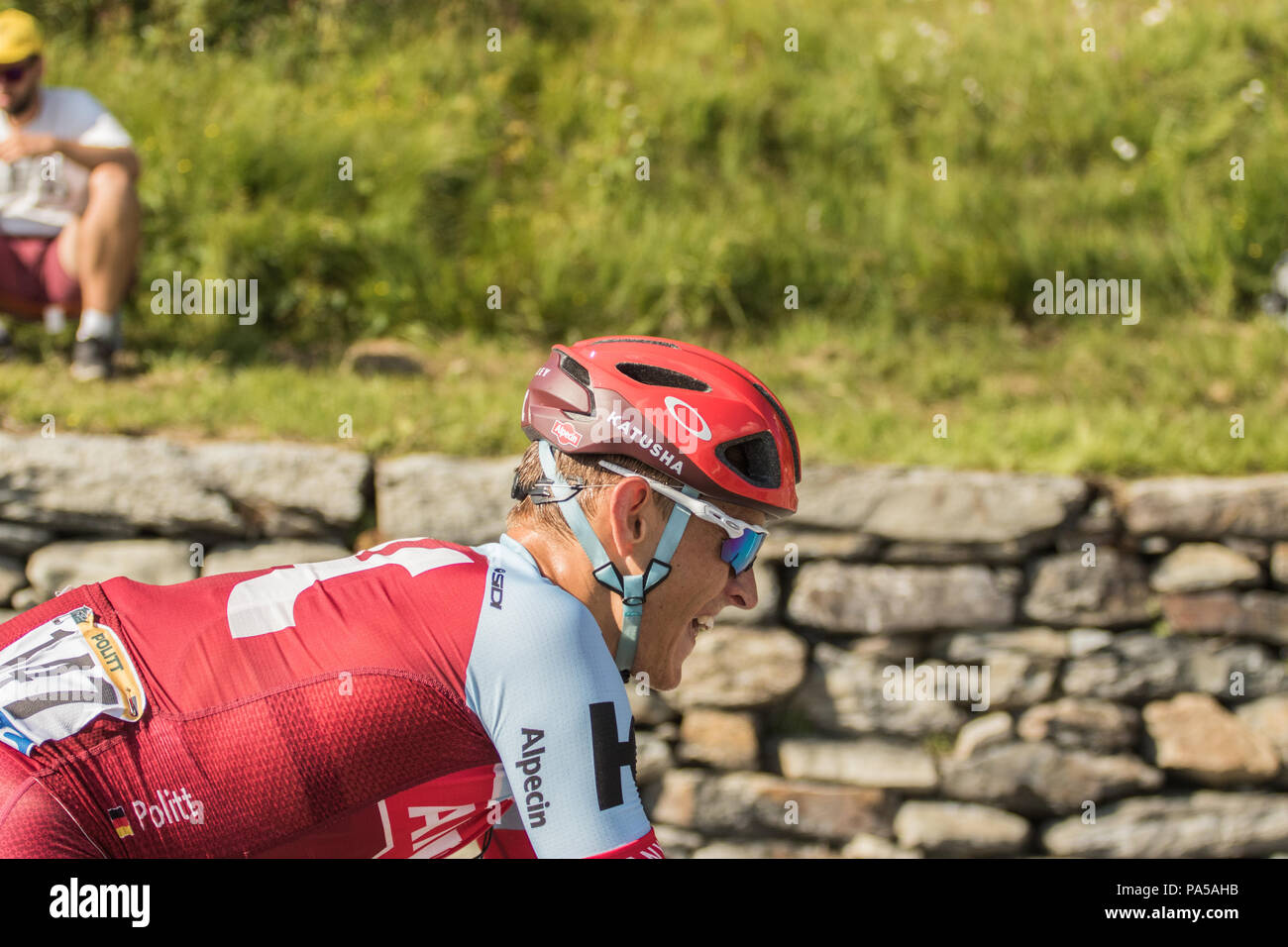 Nils Politt Katusha Alpecin Tour de France 2018 cycling stage 11 La Rosiere  Rhone Alpes Savoie France Stock Photo - Alamy