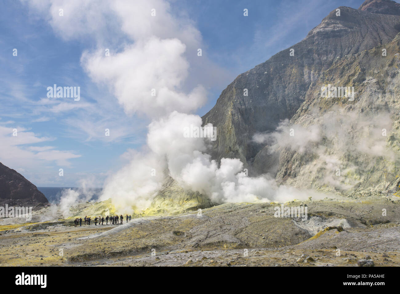 White Island active volcano, New Zealand Stock Photo