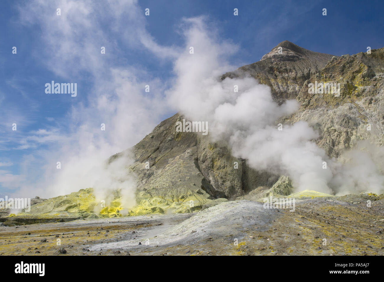 White Island active volcano, New Zealand Stock Photo Alamy