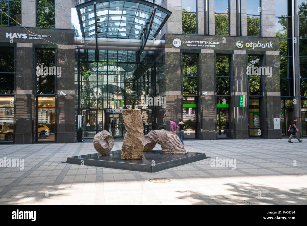 the building housing the stock exchange in Budapest, Hungary Stock