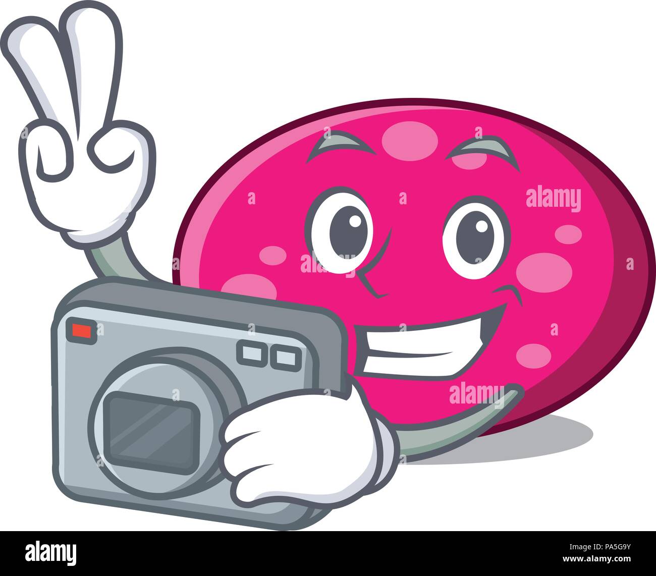 Photographer ellipse mascot cartoon style vector illustration Stock ...