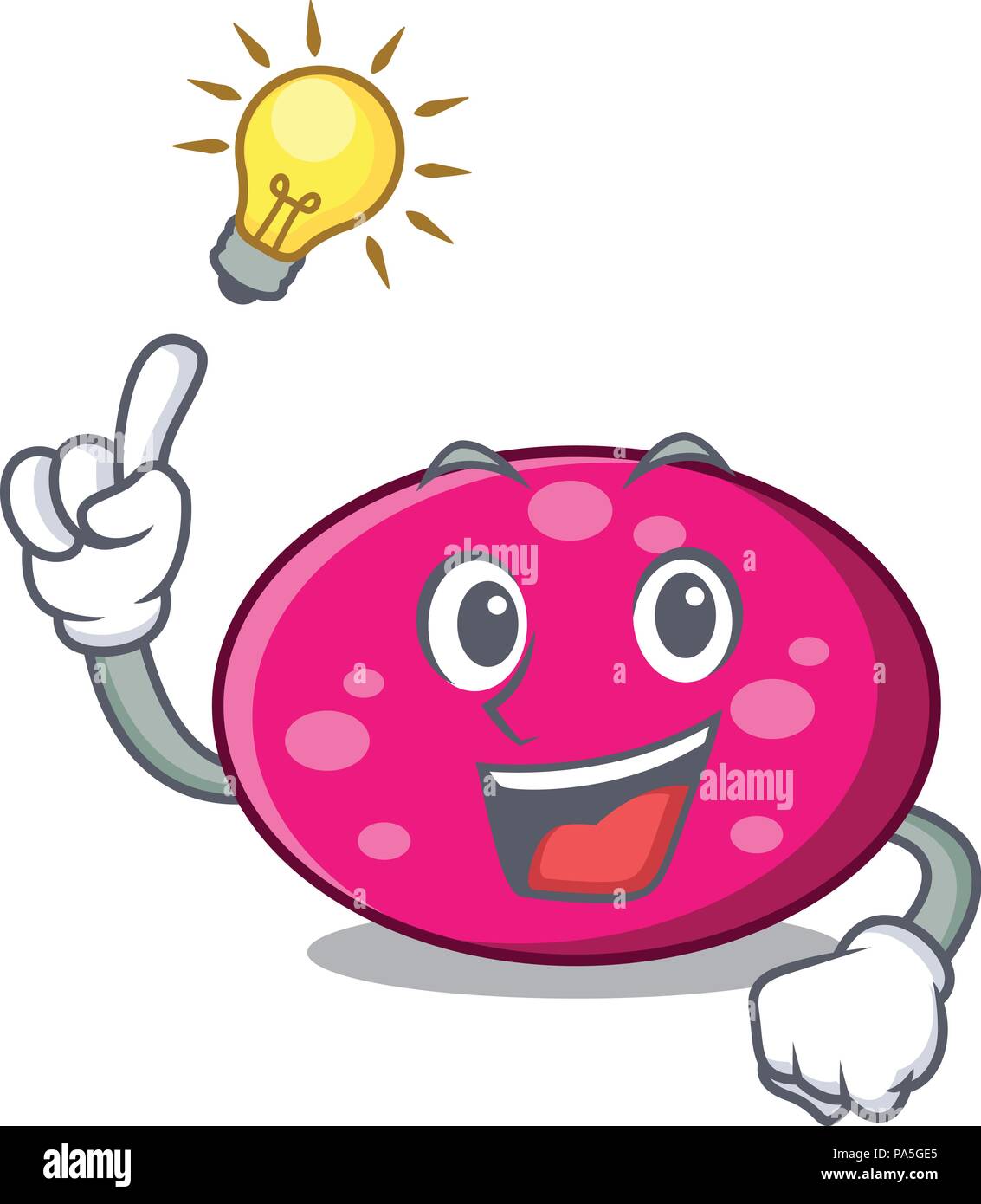 Have an idea ellipse mascot cartoon style vector illustration Stock ...