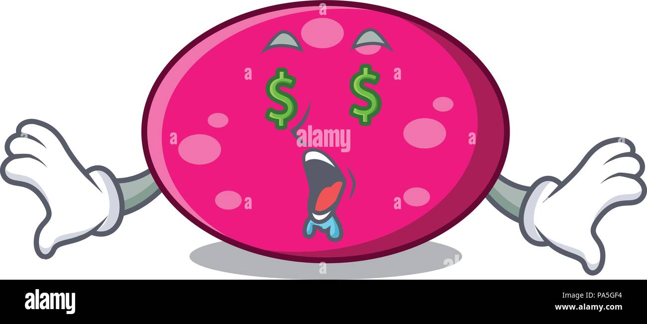 Money eye ellipse mascot cartoon style vector illustration Stock Vector ...