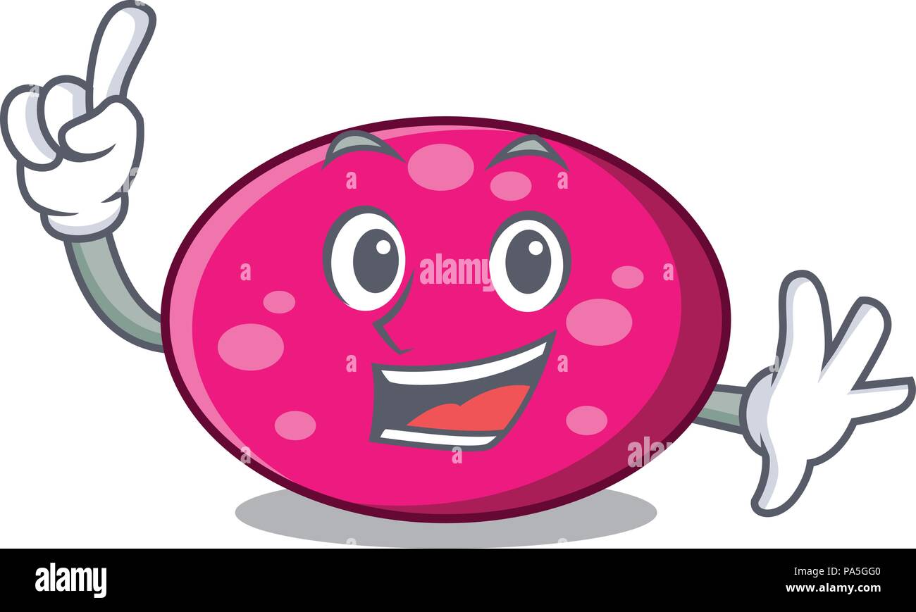 Finger ellipse mascot cartoon style vector illustration Stock Vector ...