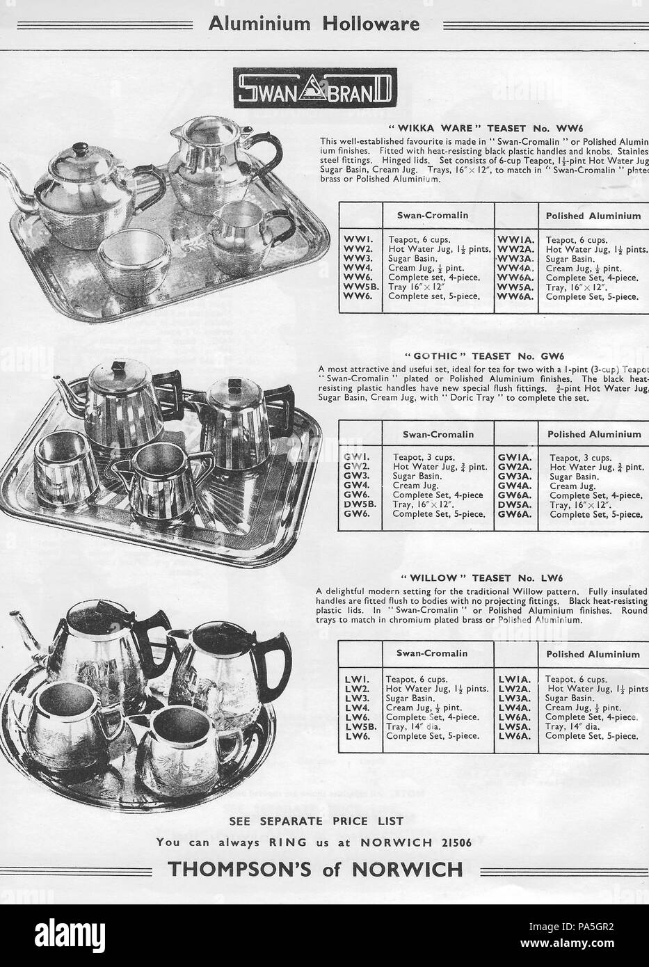 General wholesale catalogue hardware factors H. Thompson & Sons Ltd